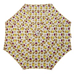 Hamburger And Fries Straight Umbrellas by Simbadda