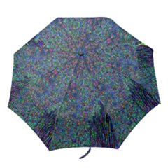 Glitch Art Folding Umbrellas