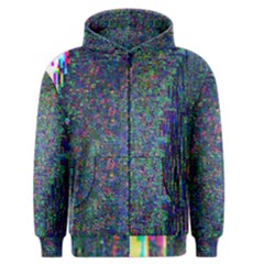 Glitch Art Men s Zipper Hoodie by Simbadda