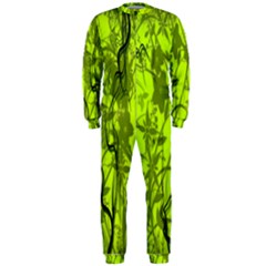 Concept Art Spider Digital Art Green Onepiece Jumpsuit (men)  by Simbadda