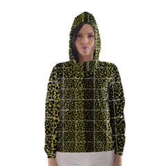 Pixel Gradient Pattern Hooded Wind Breaker (women) by Simbadda