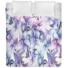 Floral Pattern Background Duvet Cover Double Side (california King Size) by Simbadda