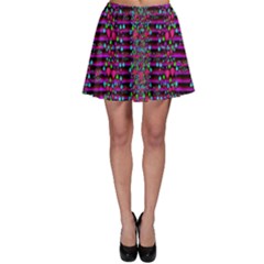 Raining Rain And Mermaid Shells Pop Art Skater Skirt by pepitasart