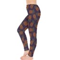 Purple Pattern of Pineapple Women s Leggings View3