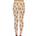 Orange Pattern Fox Leggings View2