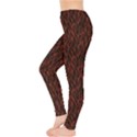 Dark Red Flame Hell Fire Seamless Leggings View3