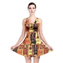 Colorful Pattern with Guitars Reversible Skater Dress View1