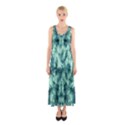 Green Tie Dye Sleeveless Maxi Dress View1