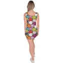 Colorful Black and White Sheeps on Meadow Pattern for Your Design Bodycon Dress View4