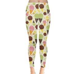 Colorful Pattern Of Ice Cream Women s Leggings by CoolDesigns