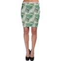 Green Dolphin Pattern Stylish Design Bodycon Skirt View1