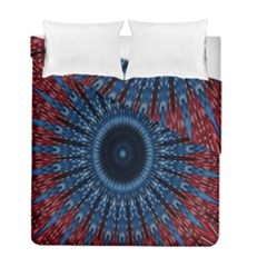 Digital Circle Ornament Computer Graphic Duvet Cover Double Side (full/ Double Size) by Simbadda