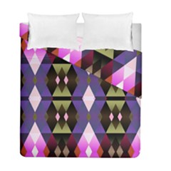 Geometric Abstract Background Art Duvet Cover Double Side (full/ Double Size) by Simbadda