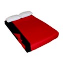 Flower Floral Red Back Sakura Fitted Sheet (Full/ Double Size) View2