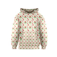 Flower Floral Sunflower Rose Star Red Green Kids  Pullover Hoodie by Mariart