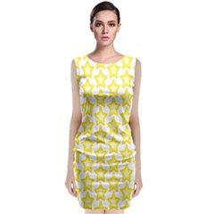 Yellow Orange Star Space Light Classic Sleeveless Midi Dress by Mariart