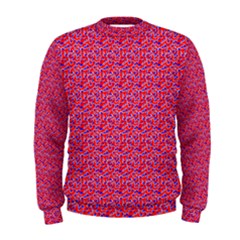 Red White And Blue Leopard Print  Men s Sweatshirt by PhotoNOLA