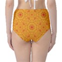 Solar mandala. Orange rangoli. High-Waist Bikini Bottoms View2