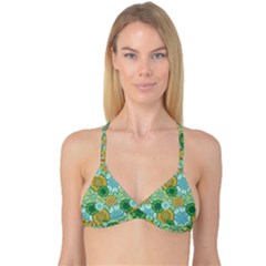 Forest Spirits  Green Mandalas  Reversible Tri Bikini Top by bunart