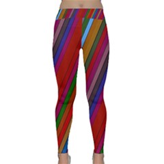 Color Stripes Pattern Classic Yoga Leggings