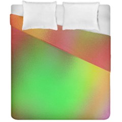 November Blurry Brilliant Colors Duvet Cover Double Side (california King Size) by Simbadda