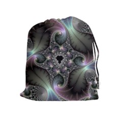 Precious Spiral Wallpaper Drawstring Pouches (extra Large)