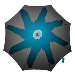 Mariana Trench Sea Beach Water Blue Hook Handle Umbrellas (medium) by Mariart