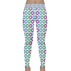 Polka Dot Like Circle Purple Blue Green Classic Yoga Leggings