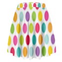 Polka Dot Yellow Green Blue Pink Purple Red Rainbow Color High Waist Skirt View2