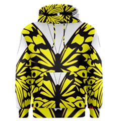 Yellow A Colorful Butterfly Image Men s Pullover Hoodie by Simbadda