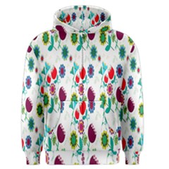 Lindas Flores Colorful Flower Pattern Men s Zipper Hoodie by Simbadda