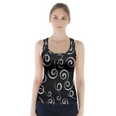 Pattern Racer Back Sports Top