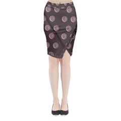 Donuts Midi Wrap Pencil Skirt by Mariart