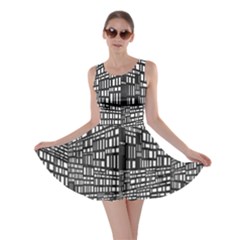 Plaid Black White Skater Dress by Mariart