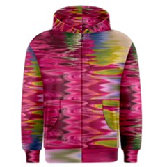 Abstract Pink Colorful Water Background Men s Zipper Hoodie