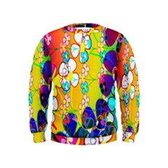 Abstract Flowers Design Kids  Sweatshirt by Simbadda