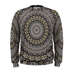 Celestial Pinwheel Of Pattern Texture And Abstract Shapes N Brown Men s Sweatshirt by Nexatart