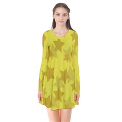 Yellow Star Flare Dress by Mariart