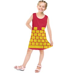 Firewall Bridge Signal Yellow Red Kids  Tunic Dress