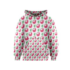 Fruit Pink Green Mangosteen Kids  Pullover Hoodie by Mariart