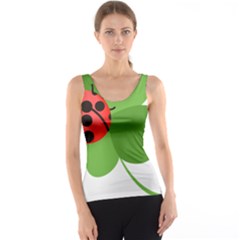 Insect Flower Floral Animals Green Red Tank Top by Mariart