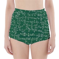 Formula Number Green Board High-waisted Bikini Bottoms by Mariart