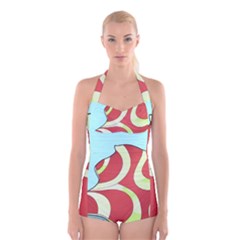 Make Bedroom Unique Boyleg Halter Swimsuit  by Mariart