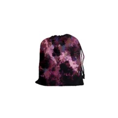 Grunge Purple Abstract Texture Drawstring Pouches (xs)  by Nexatart