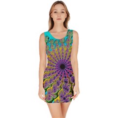 Beautiful Mandala Created With Fractal Forge Sleeveless Bodycon Dress