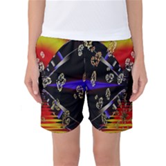 Diamond Manufacture Women s Basketball Shorts by Nexatart