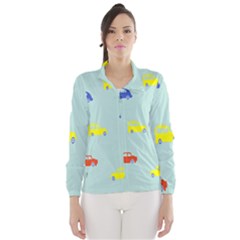 Car Yellow Blue Orange Wind Breaker (women) by Mariart