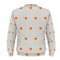 Diamond Polka Dot Grey Orange Circle Spot Men s Sweatshirt View2