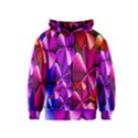 Colorful Flower Floral Rainbow Kids  Zipper Hoodie View1