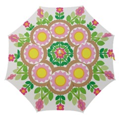 Flower Floral Sunflower Sakura Star Leaf Straight Umbrellas by Mariart